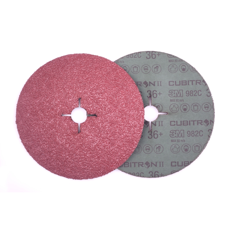 Disque abrasif support fibre 3M™ Cubitron™ II 982C
