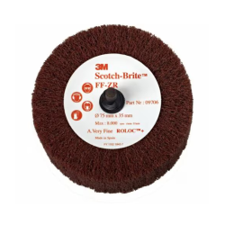 Brosse à lamelles abrasives non-tissées 3M™ Scotch-Brite™ Roloc™+ FF-ZR
