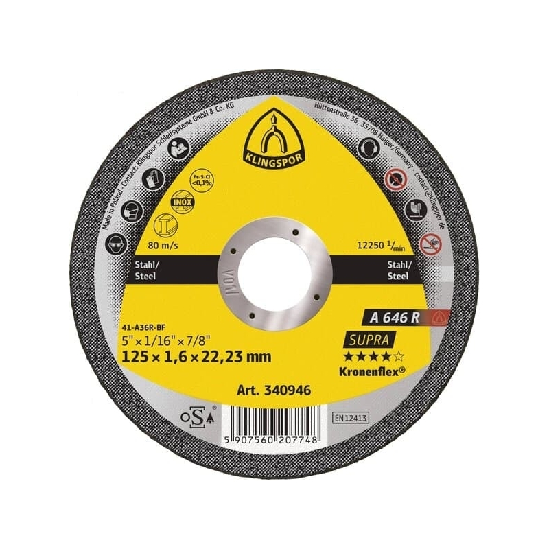 Disque à tronçonner Klingspor® A646R