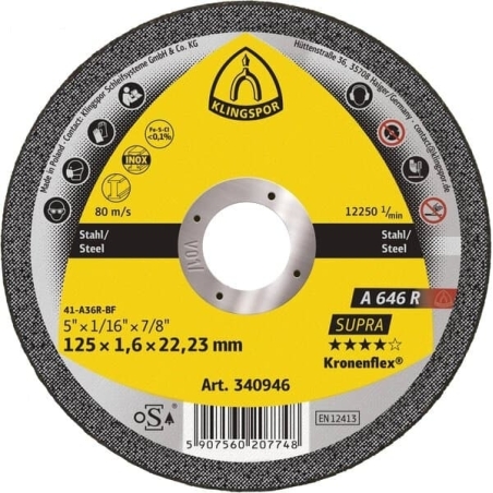Disque à tronçonner Klingspor A646R