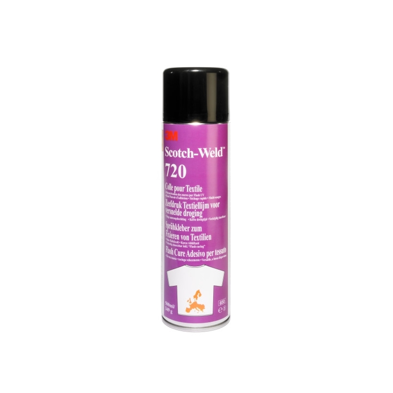 3M™ 720 Textil-Sprühklebstoff, Transparent, 500 ml