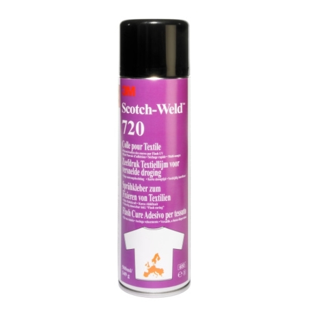 3M™ 720 Textil-Sprühklebstoff, Transparent, 500 ml