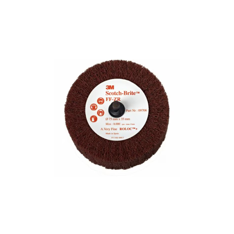 Non-woven abrasive flap brush Scotch-Brite™ Roloc™+ FF-ZR