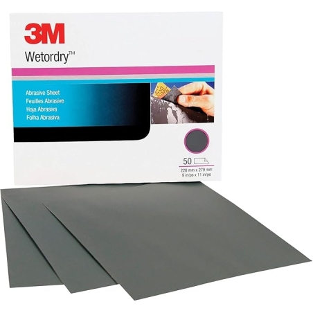 3M Wetordry 401Q Abrasive Sheet, Paper-Backed