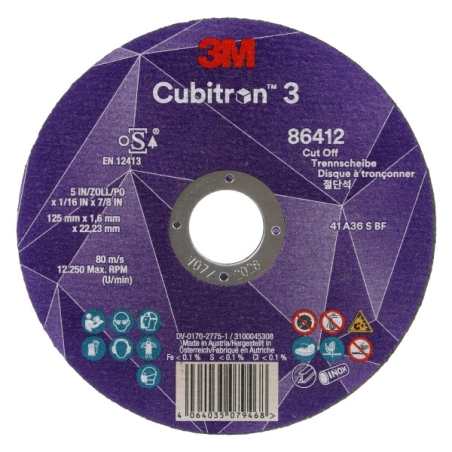 3M Cubitron 3 Cut-Off Wheel for metal cutting