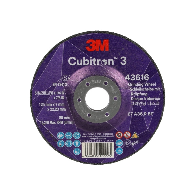 3M Cubitron 3 Grinding Disc, high-performance abrasive